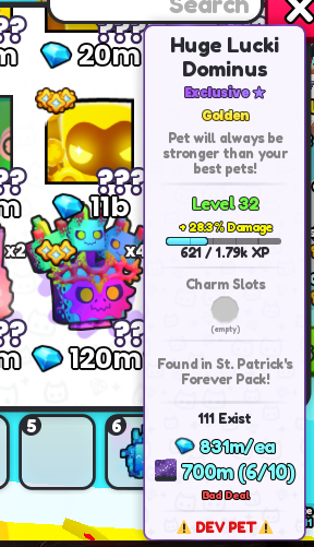 Ponchik_0023's tweet photo. Why were my Lucki Dominus that I bought for 2b gems replaced with wolves, while other people are still selling theirs at the plaza? https://t.co/U03UrRTcXj