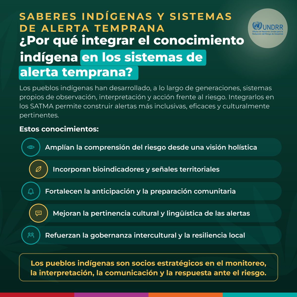 UNDRR_Americas's tweet photo. Los sistemas de alerta temprana no se construyen solo con tecnología. También con la memoria territorial y la observación de quienes habitan el territorio desde hace generaciones.
Voces para la Resiliencia, 11 de agosto.
🔗 https://t.co/qloamlueSL
#EW4All #RRD https://t.co/7B6lR7mBJX