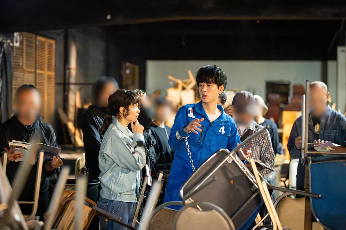 suidora11's tweet photo. 第6話8月5日(水)よる11時放送！
#今夜もシリアルキラーと待ち合わせ
・‥…━━━━━━━━━━━━🚨

廃工場のシーン🎬

本番に向けて
真剣に動きを確認するお2人👀

第5話見逃し配信はこちら🔗
https://t.co/iYJS1w8jCj

#今夜もシリ待ち
#横山裕
#関水渚 https://t.co/YrBPR94ygS