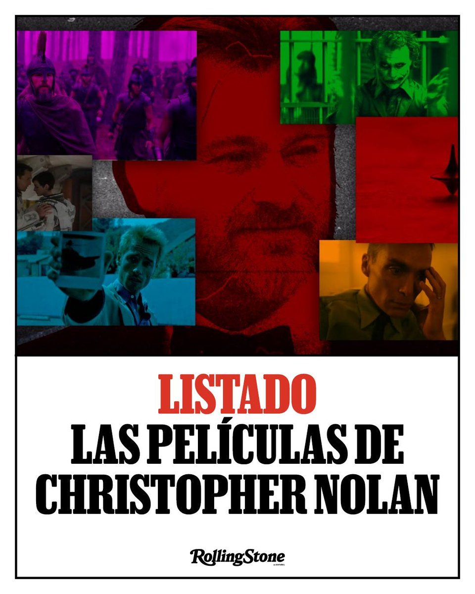 RollingStoneMX's tweet photo. #Listado | Pocos directores han transformado el cine comercial como Christopher Nolan. Estas son las películas que marcaron su evolución, del cine independiente a las mayores superproducciones.

#Cine #ChristopherNolan #Odisea
https://t.co/Kr23k9emfB https://t.co/KQej56Q2cR