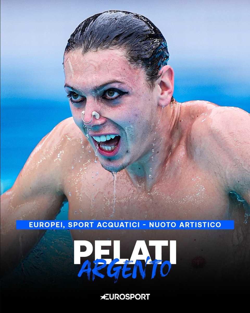 Eurosport_IT's tweet photo. PELATI SI CONFERMA D'ARGENTO 🤩🇮🇹

Dopo la medaglia mondiale conquistata a Singapore 2025, l'azzurro torna sul secondo gradino del podio anche nella rassegna continentale, confermandosi ai vertici della disciplina. Davanti a Filippo ancora una volta il britannico Ranjuo Tomblin, mentre il bronzo va al russo Zakhar Trofimov 💙

#EuropeanAquatics #Paris2026 #Pelati