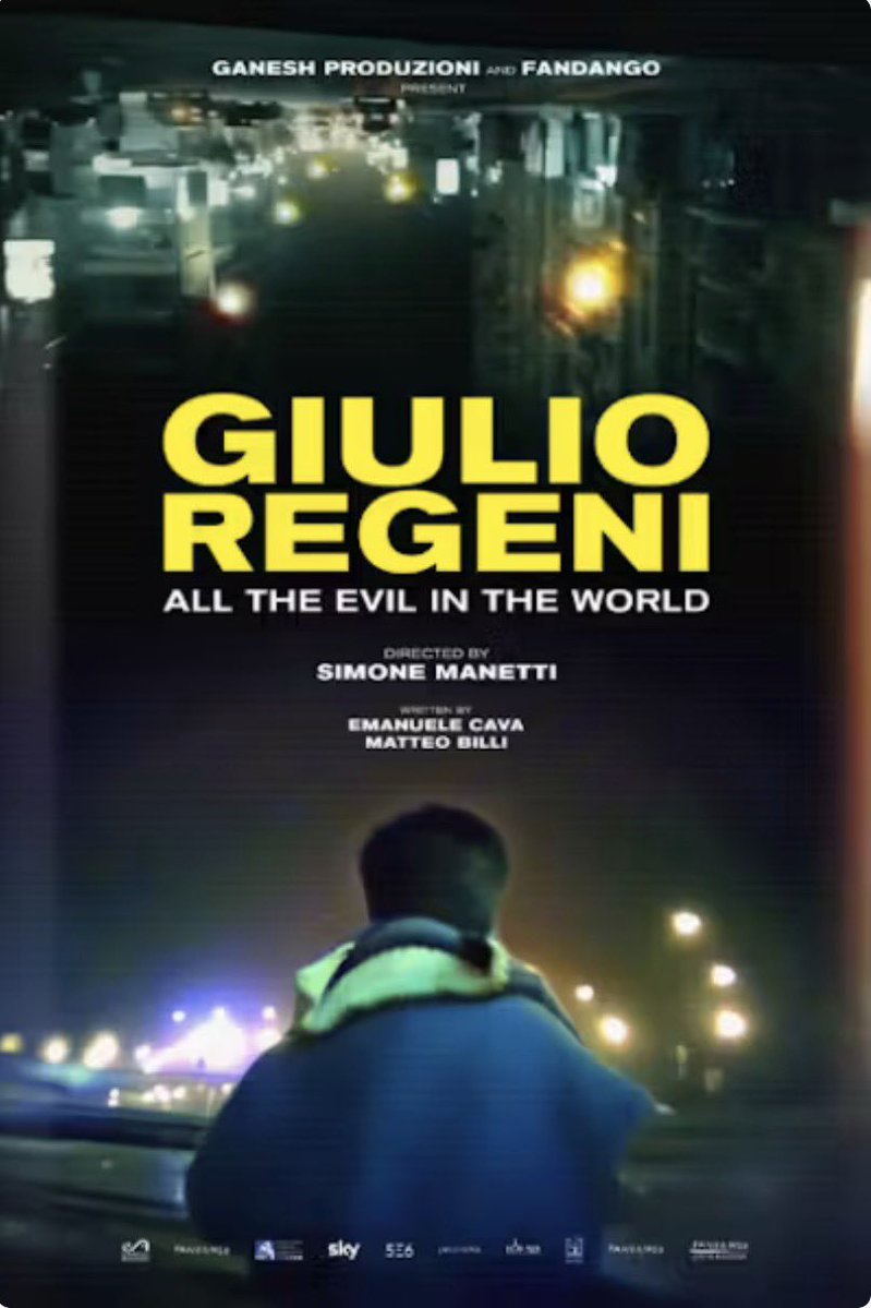 GiulioSiamoNoi's tweet photo. Dove vedere Tutto il male del mondo, il documentario su #Regeni con le voci di Paola e Claudio Regeni e @leg_alessandra 
L’opera è stata presentate in molte rassegne estive in giro per l’Italia e potete trovarla anche  su Sky o NOW
Nei commenti i link alle piattaforme. https://t.co/WU4UZvRf9n