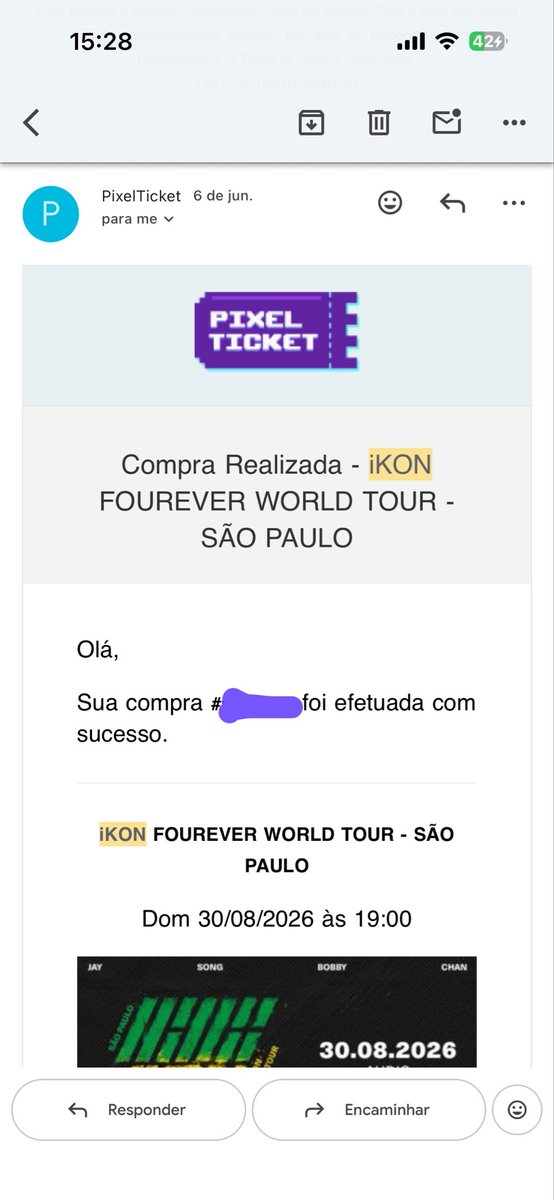 louistartz's tweet photo. 🚨VENDO INGRESSO SHOW IKON- FOUREVER TOUR🚨

Ingresso: SILVER- MEIA

Valor: 684,25 (mesmo valor que paguei)

Transferência pelo app da PixelTicket 

Motivo: vou precisar do dinheiro pra resolver outra coisa pessoal😔

#vendo #ingresso #ikon #fourever https://t.co/lw48PnQj5t