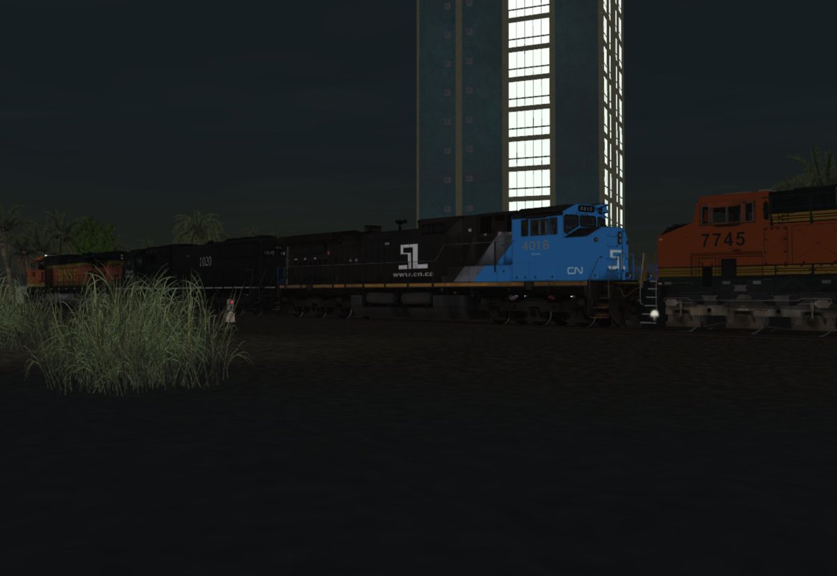 GrantWright8715's tweet photo. Illinois Central SD70 and Smileland Railways C44-9WL on a BNSF freight in California!
#SmilingCritters #PoppyPlaytime #SmilelandRailways #Trainz #BNSF #IllinoisCentral #CanadianNational https://t.co/YP6xGT8IHo