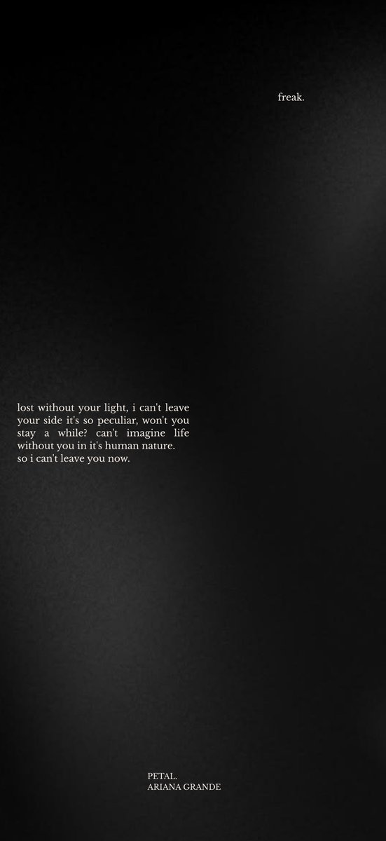 unlockscreen's tweet photo. — Ariana Grande | Petal Lyrics wallpapers

oh well | big feelings | freak | warning signs ꕤ

like &amp; rt if you use it!! /bel https://t.co/nhmR3WjSQ2