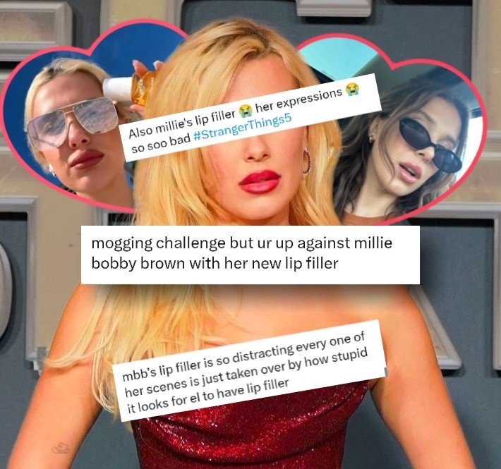 RoleplaySam2's tweet photo. Fun fact: I've never seen Stranger Things, but the Millie lip filler discourse had me considering it. 💋 https://t.co/sr3mZNsxop