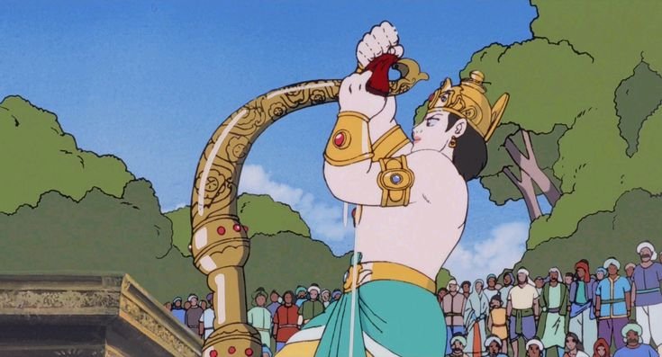 SoulofHindus's tweet photo. No #Ramayana movie – not even the ₹4000Cr one – can beat the aura of the 1992 Anime Ramayana. https://t.co/lklK9maA8u