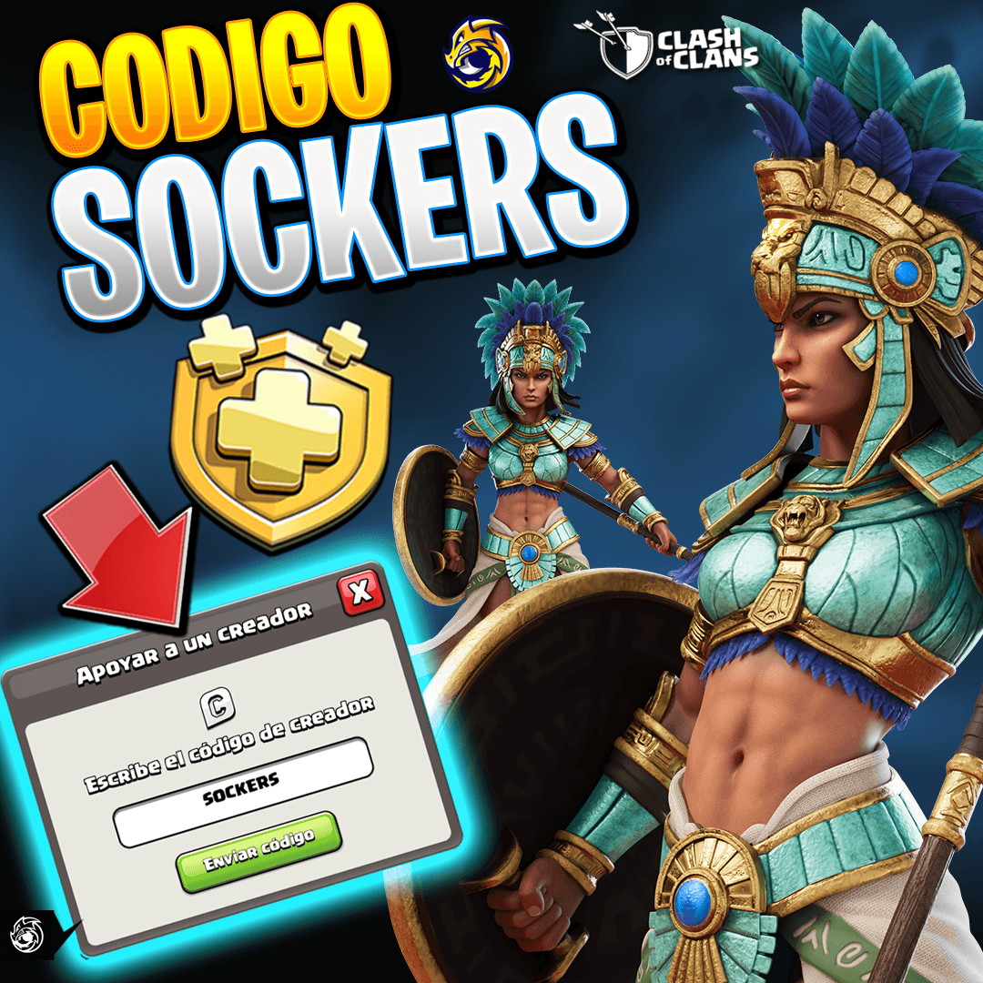 Sockers_'s tweet photo. 💥NUEVO PASE DE ORO de Agosto: REGALO de SKIN de la LUCHADORA 
usa ✅CODIGO SOCKERS

se activa aqui 👇
https://t.co/IGAIN5muAU

también puedes adquirirlo en la SUPERCELL STORE  👇https://t.co/7zi2hLiUt4

Gracias❤  #CLASHOFCLANS https://t.co/rVawymcui9