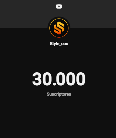 Style_coc's tweet photo. Qué locura! Llegamos a los 30K en Youtube! 🥳 https://t.co/9c1EWijN5A