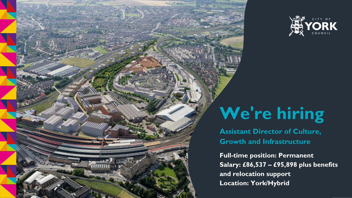 NycjobsUk's tweet photo. Now is an exciting time to play a leading role in York. The city is entering an exciting period of transformation.
Visit https://t.co/XgDmGxKzyQ
#LeadershipJobs #AssistantDirector #EconomicDevelopment #Regeneration #Infrastructure #PlanningJobs #YorkJobs #COYC https://t.co/LesNZzemPm
