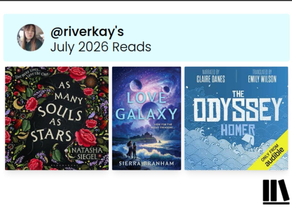 riverkay9's tweet photo. july reading!! https://t.co/oouSbqrj5G
