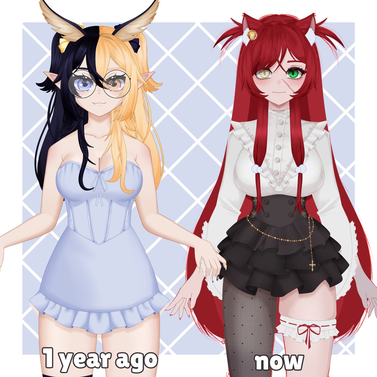 ErisMothfire's tweet photo. One year ago, I had my VTube Model art awakening... I put my everything into my model and was so happy with the results. Today I am even more proud of how far I've come in only a year!

I might open slots for Model art soon... 

Would anyone be interested in a model from me? https://t.co/CwxFejuSrZ