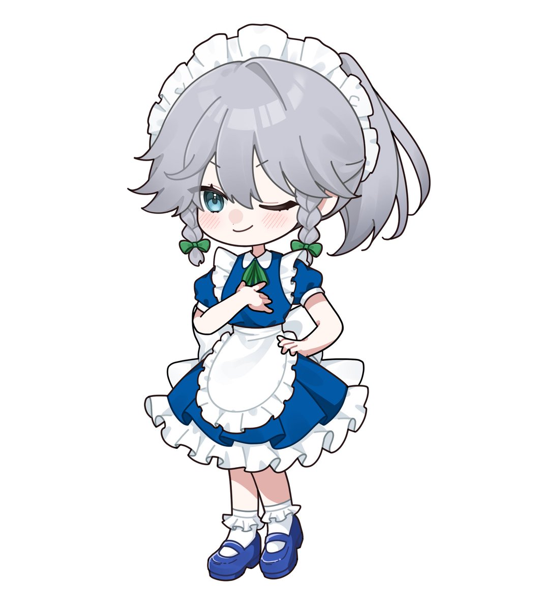 mokou_cooking's tweet photo. 咲夜髪型差分！ https://t.co/2Qo7gpt1tb