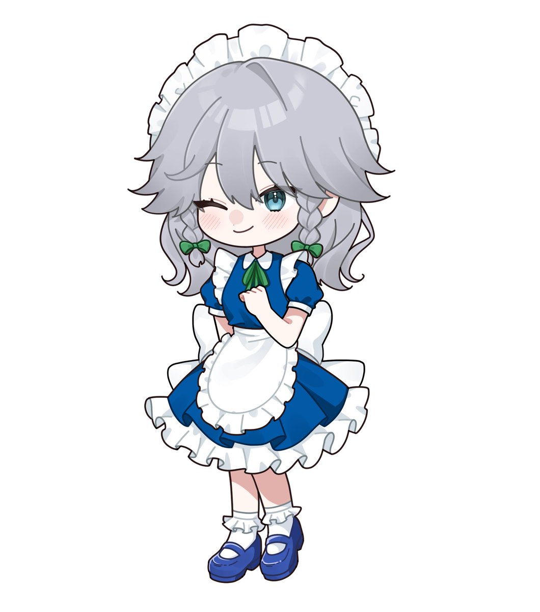mokou_cooking's tweet photo. 咲夜髪型差分！ https://t.co/2Qo7gpt1tb