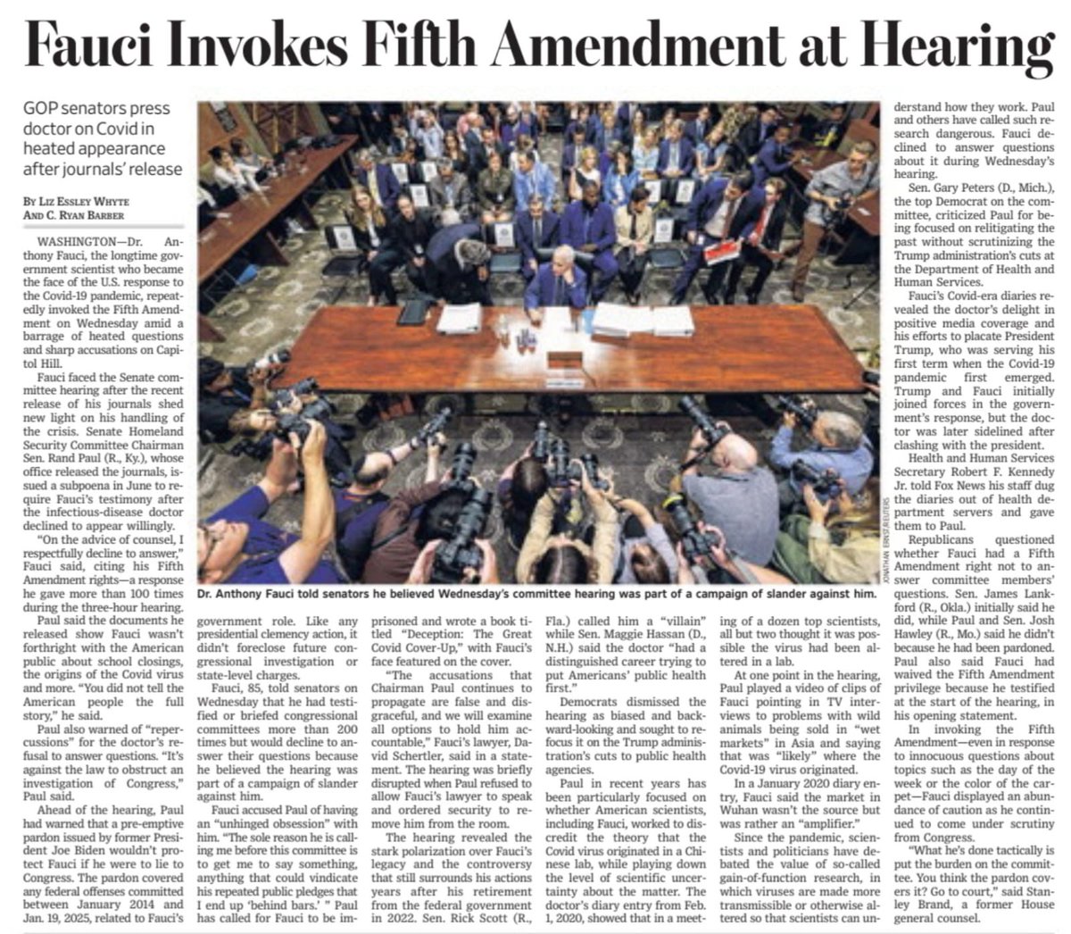 adrianosoares's tweet photo. COVID E A IMPRENSA. - Li os editoriais e a reportagem do Wall Street Journal sobre os diários de Anthony Fauci e seu depoimento ao Senado. Independente da posição que cada um tenha sobre a origem da Covid ou sobre as políticas adotadas na pandemia, há um ponto que me parece inescapável: o papel da imprensa.

O jornal sustenta que revelam que a imprensa e jornalistas tinham uma relação de excessiva proximidade com Fauci, havendo os que deliberadamente queriam ajudá-lo a silenciar os críticos, como parte dos principais jornalistas e apresentadores dos Estados Unidos. Em vez da postura tradicional de ceticismo, que é a essência do bom jornalismo, muitos profissionais teriam assumido a função de validar uma narrativa oficial, tratando questionamentos científicos legítimos como desinformação ou teoria conspiratória.

O problema não está em um jornalista concordar com uma autoridade pública. O problema surge quando deixa de exercer sua função essencial: perguntar, desconfiar, confrontar versões e permitir que hipóteses plausíveis sejam debatidas. A IMPRENSA no Brasil fez igual ou pior.

A ciência avança pelo escrutínio, não pelo silêncio. E a imprensa cumpre sua missão quando protege o debate público, não quando escolhe quais perguntas podem ou não ser feitas.

As informações reveladas pelos diários pode-se deixa a maior lição institucional, que talvez não seja sobre Anthony Fauci, mas sobre o perigo de qualquer imprensa abandonar a crítica para tornar-se porta-voz do poder. Quando isso acontece, perde a ciência, perde a democracia e perde, sobretudo, a confiança do público.

Os recentes documentos divulgados pelo Senado americano talvez não tenham como principal personagem Anthony Fauci. 

O verdadeiro protagonista é a imprensa. Qual jornal deu ampla divulgação à audiência de ontem? Onde está a Globo e o Jornal Nacional?

FOLHA, ESTADÃO, O GLOBO foram cúmplices acríticos das medidas de segregação das pessoas e destruição da atividade econômica: “A economia a gente vê depois!”. O jornalismo abandonou a atitude crítica que constitui sua razão de ser para assumir a defesa de uma narrativa oficial. 

O problema nunca foi discutir a hipótese da origem laboratorial da Covid. O problema foi transformar sua mera discussão em tabu. Em ciência, hipóteses são examinadas; não são interditadas. 

Em democracia, perguntas são respondidas; não são censuradas. 

O jornalismo existe para submeter o poder ao escrutínio, jamais para blindá-lo. 

Sempre que a imprensa deixa de investigar para proteger autoridades, sejam elas políticas, científicas ou judiciais, ela deixa de cumprir sua função constitucional e passa a integrar o próprio poder que deveria fiscalizar. É essa, a meu ver, a reflexão mais importante que esses textos suscitam.