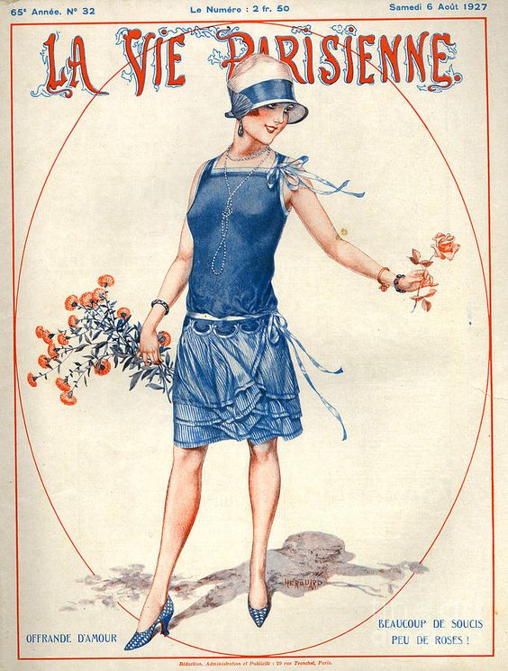 wikivictorian's tweet photo. Front cover of La Vie Parisienne, 6th August 1927. https://t.co/cGHJCRlW1m