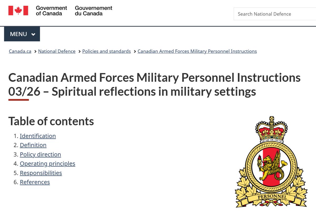 LeslynLewis's tweet photo. Military chaplains are now prevented from offering prayers at military ceremonies and are instead directed to provide non-religious “spiritual reflections.”

For years, Conservatives like myself warned that the steady erosion of religious expression in public life would eventually lead to faith being pushed out of our public institutions.

The government’s response was to dismiss those concerns, insisting that we were spreading misinformation and that no one was trying to remove religion from the public square.

Now this directive has been adopted.

Our military chaplains have faithfully provided prayer, comfort, and spiritual guidance to the brave men and women who serve our country for generations.

Canada should protect the freedom of those who wish to pray, not silence it. We should be defending the religious freedom of our service members and chaplains, many of whom have served, fought, and even given their lives to defend the very freedoms we now risk restricting.

https://t.co/uwjkSvwD3S