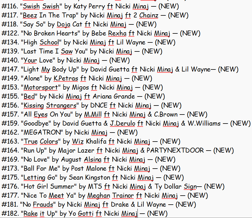 Rishi2001rishi's tweet photo. 🚨I @NICKIMINAJ breaks a new record. @NICKIMINAJ  becomes the first international artist of all time to have 46 songs chart simultaneously in the 🇵🇭ITunes Philippines Top 200. 

— This is the most songs a non-Filipino artist has ever been able to chart on ITunes Philippines. https://t.co/R7t6hATWyU