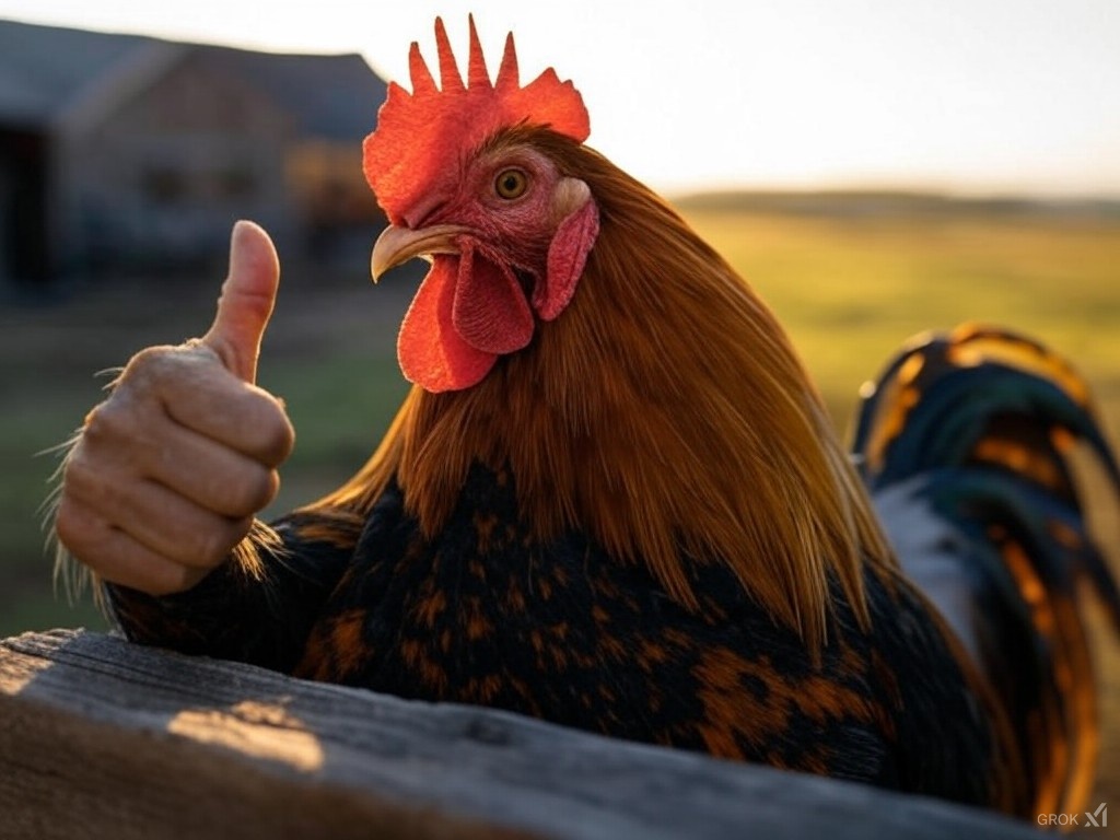 roosterpisces's tweet photo. @lupash8 @blueskies6123 @JadedByPolitics @WmScottBlair @sundoghigh @SavvyHuman @HomeOfUncleSam @Mad_Rebel2 @drmaricampbell @Daves_Grill @yrwol7 Clucke Diem! Gonna make today twice as good as yesterday! Happy #FFryday! https://t.co/8OtTGqrlN9