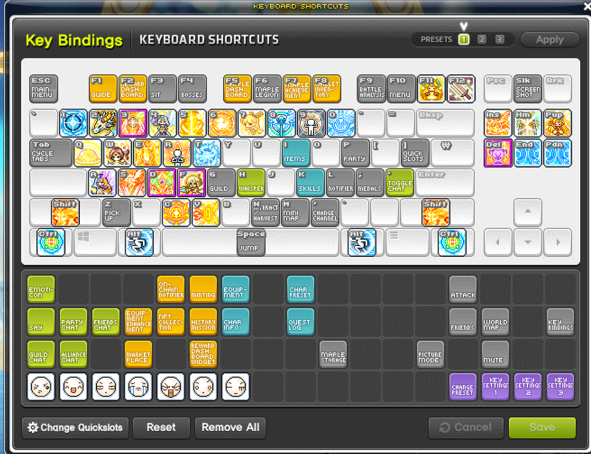 KohPaxson's tweet photo. Some joke who is like me keyboard setting for Bishop

@MaplestoryU #MaplestoryU https://t.co/Y9bUtSDBhr