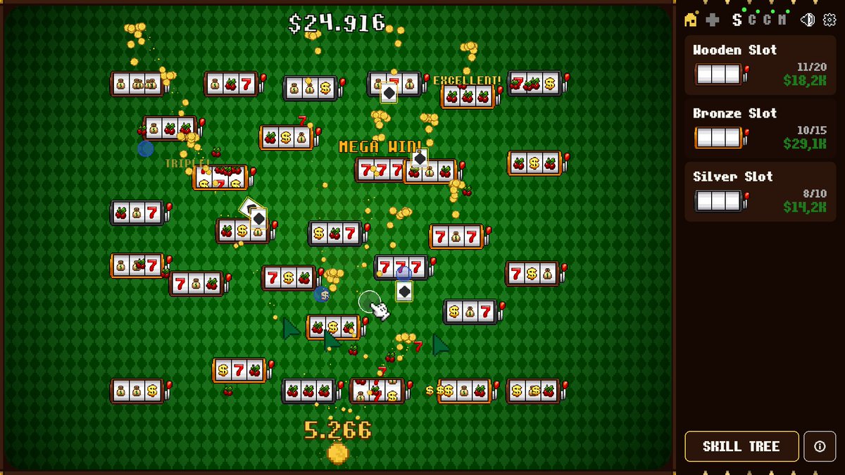 SincartechGames's tweet photo. @Aereotalpa314 hello #FollowFriday

a cozy pixel-art incremental about turning one wooden slot into an automated jackpot empire ⤵️
https://t.co/lvIfxxYRPp https://t.co/y9biyuOegY