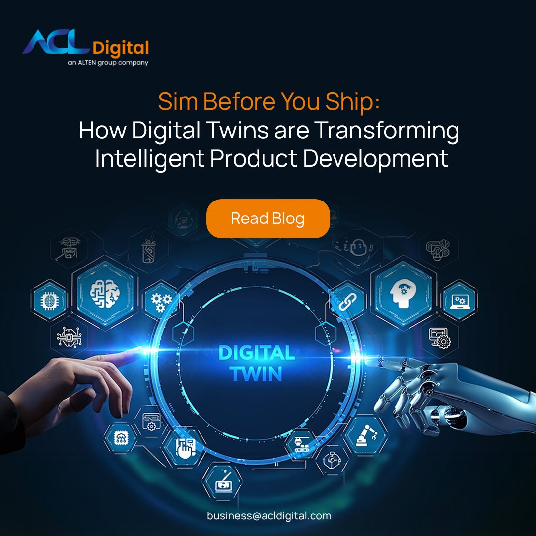 ACL_Digital's tweet photo. Discover how simulation-driven system engineering, digital twins, and AI-powered simulation are helping engineering teams build smarter, safer, and more reliable products.
Read our latest blog: https://t.co/9pa5hQT2r3
#SystemEngineering #Simulation #DigitalTwin #MBSE https://t.co/A1OotA6jMD