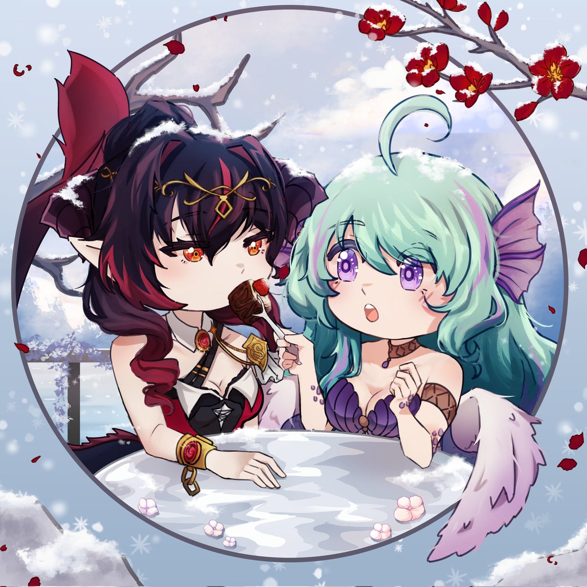 NanamiEikoCh's tweet photo. Today, me and my lovely wifey @Regina_Kardinal will be doing tierlists of different Fandoms! We are so excited to do them with all of you! 

Come watch us at

https://t.co/RrYqol7Oag 
Or
https://t.co/D8L5koLdq3 

❤️💚
#ScalesandTales #indieVT #Tierlists https://t.co/lpCtPGxmma