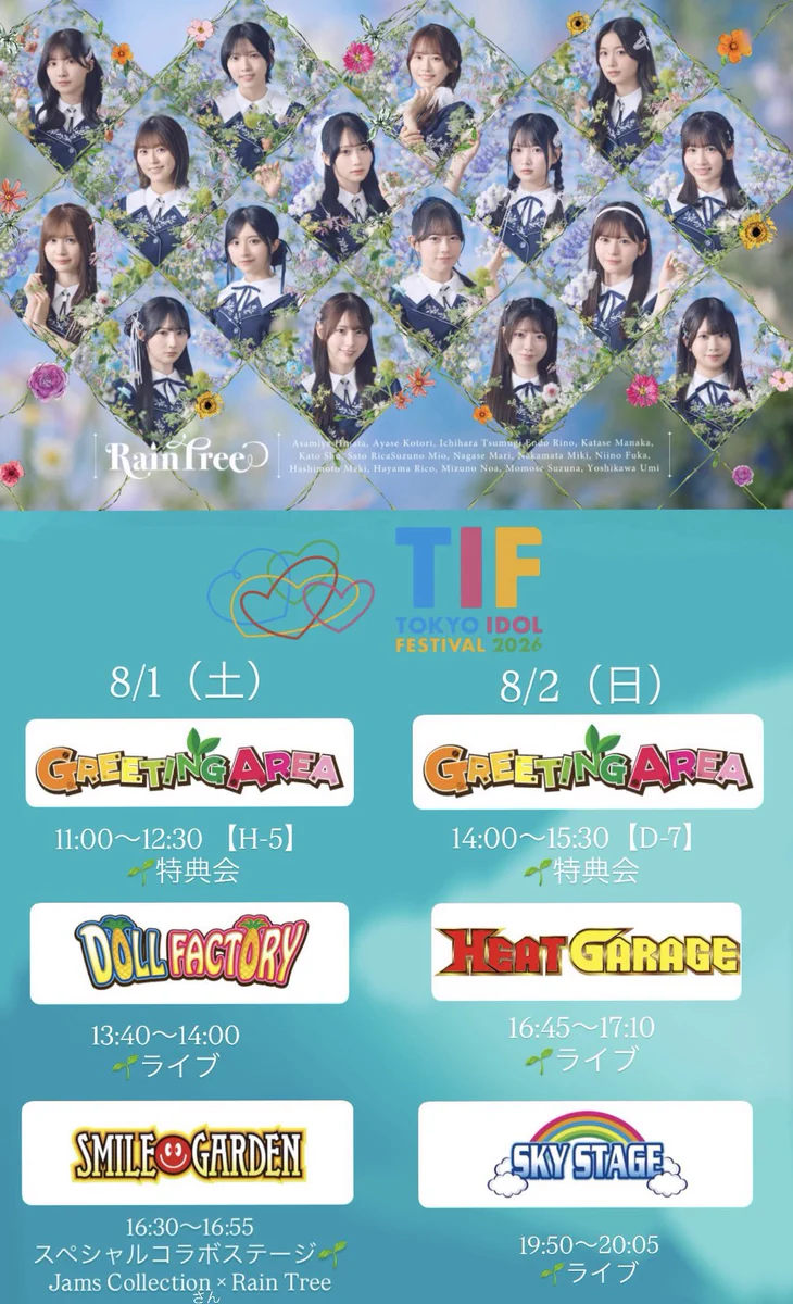 Rain Tree レインツリー 佐藤莉華 直筆生写真 8枚セット RainTree