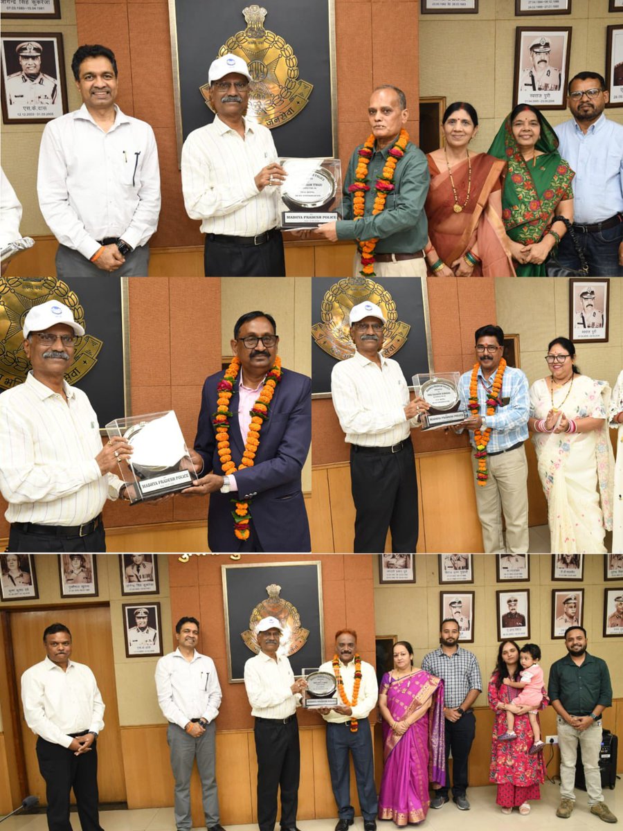 DGP_MP's tweet photo. समर्पित सेवाओं का सम्मान: मध्यप्रदेश पुलिस ने 8 सेवानिवृत्त कर्मचारियों को दी भावभीनी विदाई...

#DGPMP #MPPolice https://t.co/VLIblzPCCs