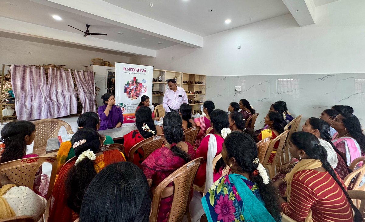 AnanthAyyasamy's tweet photo. Today, through Kottravai, our social enterprise, we trained 30+ rural women in Aroma Candle Making—helping them build skills that can move them away from toxic, low-wage work such as beedi rolling.

My sincere thanks to Dr. Sundaresan, Chief Scientist, CSIR-CIMAP, and the dedicated team of trainers from Lucknow for conducting this programme.

We also had productive discussions on a Technology Transfer (ToT) partnership to bring 100+ innovative products developed by CSIR-CIMAP to Tenkasi—creating new opportunities for rural entrepreneurship, local manufacturing and sustainable livelihoods.

Jobs. More jobs. Better jobs. That’s our mission.

#Kottravai #SkillDevelopment #WomenEmpowerment #Tenkasi #CSIR #TechnologyTransfer #RuralEntrepreneurship #MakeInIndia #VocalForLocal 

@CSIR_IND @DrNKalaiselvi @voiceofTenkasi @kottravai_in @PMOIndia @CollrTenkasi @Kottravaikaru @CMOTamilnadu