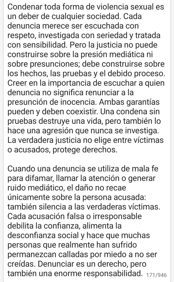 RhJefer92's tweet photo. Les comparto mi opinión personal frente al caso de Rafael Poveda (ojalá alguien lo lea) #YoTeCreoColega @RafaPovedaM https://t.co/c77hDYxYNh
