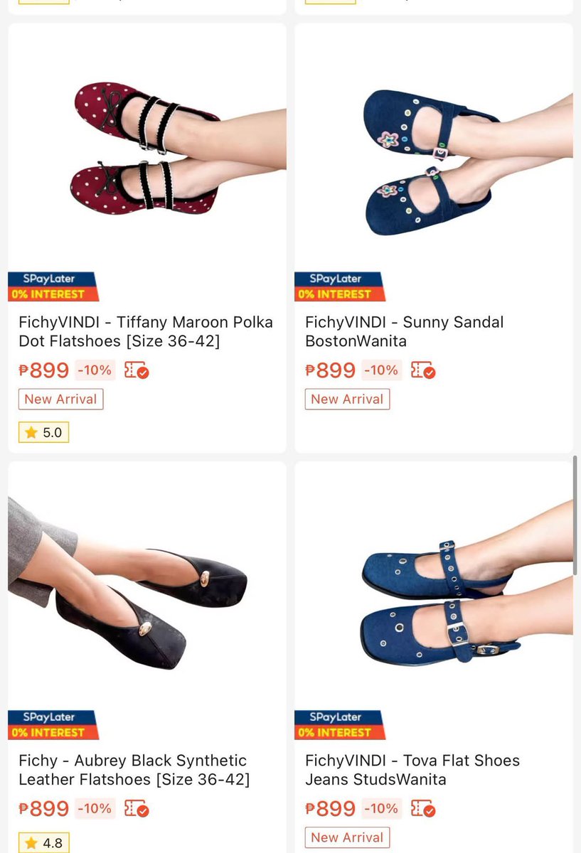 aluraxxxs's tweet photo. Bakit ngayon ko lang nadiscover ’tong brand na ’to?! 😭
Grabe, sobrang cute ng mga flats nila. Gusto ko halos LAHAT! 🥹💖￼ https://t.co/srTRJPQlpF