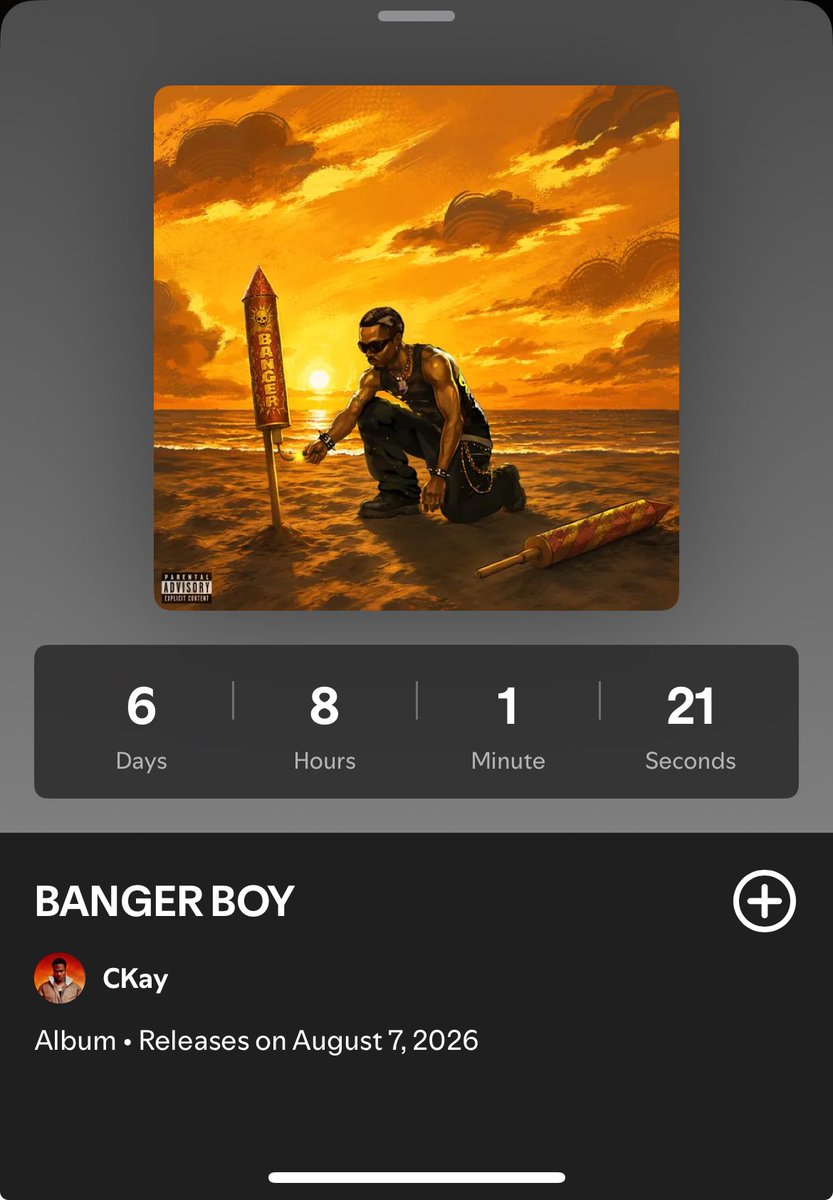CKay_News's tweet photo. 6 days till BANGER BOY 💥‼️

Presave here; https://t.co/aAAzpG9a98

#bangerboy https://t.co/cpBtOhIXbW