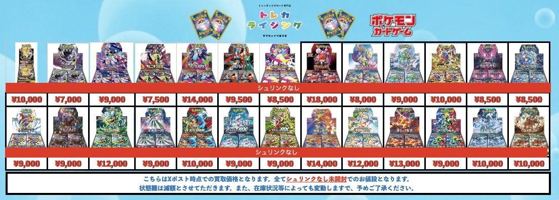 ポケカ 未開封BOX 買取 【 シュリンクあり 】 アビスアイ ¥8,000