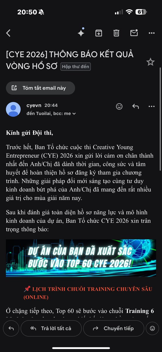 soultechvn's tweet photo. Chúc mừng Soultech Vietnam lọt Top 60 CYE2026 !!! https://t.co/NU6LzfAi97