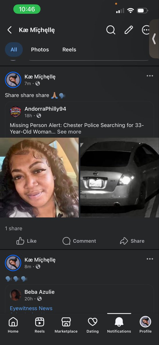 Karissssaa_'s tweet photo. @NBCNews @FoxNews @6abc @ewnupdates @CBSNews please help me find my sister #KeepSearchingForKort 🙏🏽❤️💯🗣️ https://t.co/fjU6WsNJUT