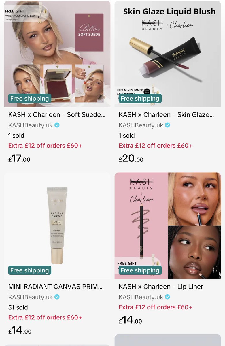fitness_makeup's tweet photo. #kashbeauty.uk is #Officially #Live on #TT #TikTok #over on the #UKPage #GoWatch #Buy & #Purchase & get #CharleenMurphy #FullCollection #SkinGlaze #LiquidBlush #LipLiner #LipOils #SoftSuede #CreamToPowder #Blush #SummerSkin you can also #shop on #MyPage #Profile SimplyLeah_ #fyp https://t.co/F4y7hG7K3I