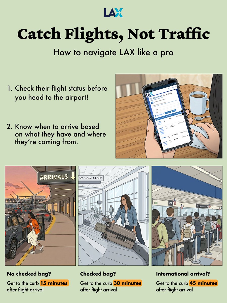 flyLAXairport's tweet photo. We all know that picking someone up at LAX is the truest sign of love, so we’re here to make sure you’re showing your love in the best way possible. https://t.co/GJSTb2HBB7