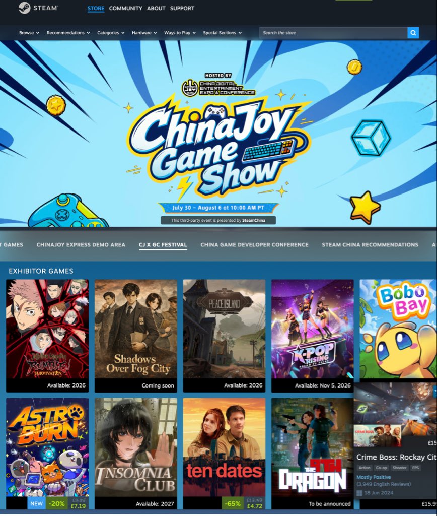 HaZ_Dulull's tweet photo. Our cute-em-up Astro burn is showcased at China Joy games show today and this weekend 😸  #chinajoy #indiegames https://t.co/CPkmHAAUYl