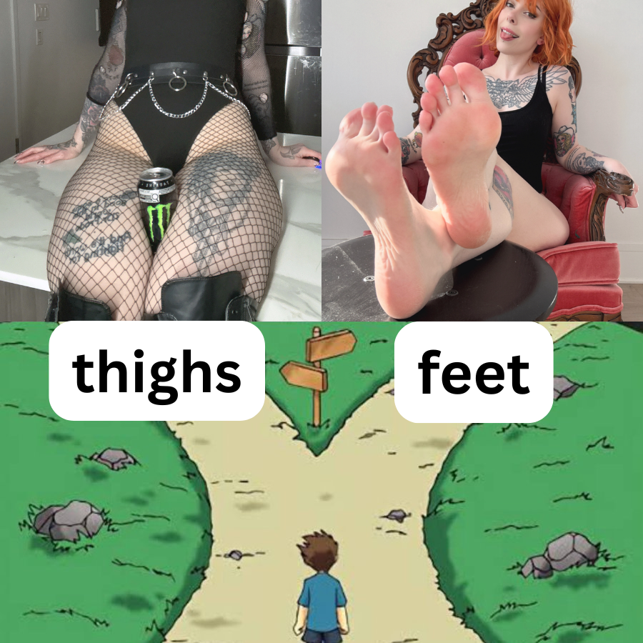 tephfeet's tweet photo. Choose wisely... https://t.co/DXKO15eqyh