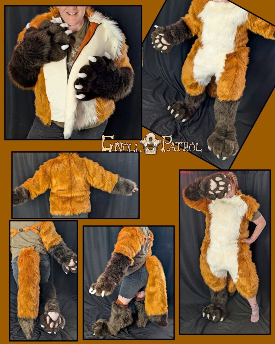 GnollPatrol's tweet photo. We designed this Digisuit to adapt to you.

Mix, match, unzip, rezip.

Zip-off pawsocks, a removable tail, and a jacket that can become sleeves or just handpaws, or zip everything together for a full bodysuit! https://t.co/InhDORZwnl