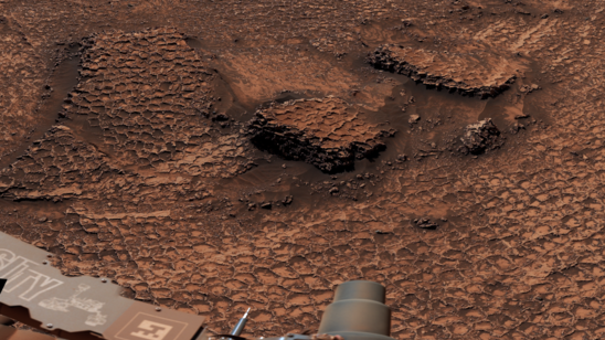 philnowca's tweet photo. Le rover Curiosity découvre des polygones de dessication sur Mars, signe de présence d'eau... https://t.co/tv1WgVp6nd