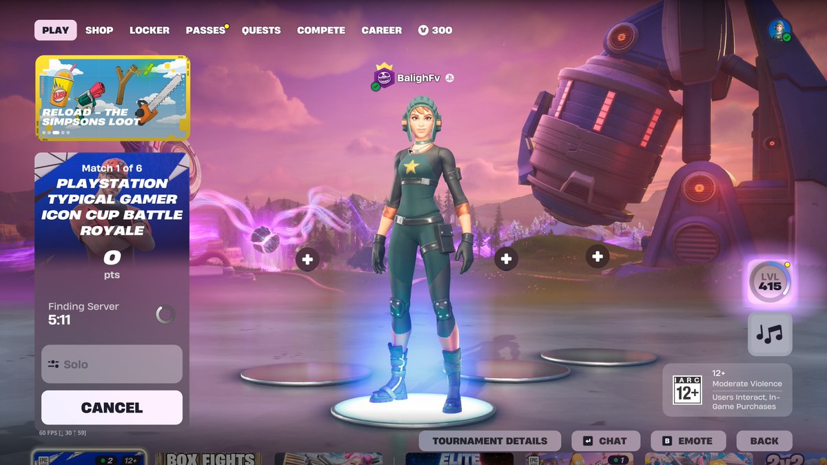 Balighfv's tweet photo. Trying to play the psc up Final tournament Me, and it won't let anyone into a game at all! @Not_boter @FNCompetitive @CompreportME @FNcompReport https://t.co/E6EstgF44p