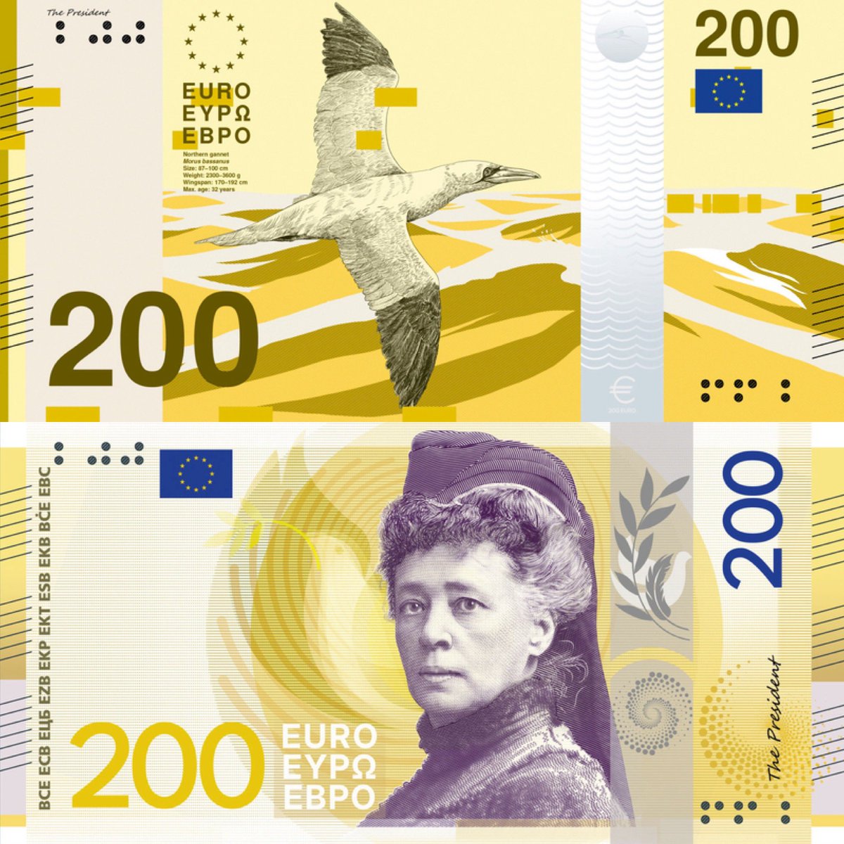 zensurkontrolle's tweet photo. 1) Vögel vorne &amp; EU-Verwaltungsgebäude hinten
vs 
2) Köpfe vorne &amp; Volk hinten

→ Das ist die Wahl zwischen wurzelloser EU-Technokratie und
Europäischer Identität.

→ Das ist kein Designfrage, sondern globalistisches Kalkül und Absage an Europa.

#EuroDesign #Euro https://t.co/021e9MnEn7