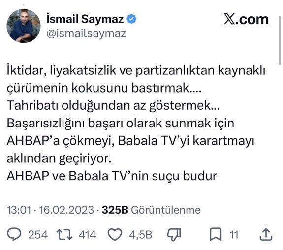 ToptancCem69915's tweet photo. 📌Bu gazetecilik değil, bu vatana ve millete algı yaparak, namussuzca ihanet etmektir @ismailsaymaz ! https://t.co/89wWCE5g8O