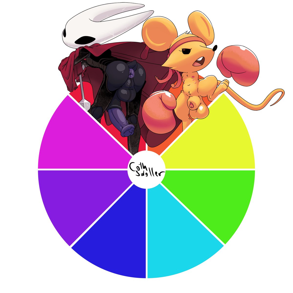 Cothswoller_Art's tweet photo. I'm doing a color wheel on bluesky. Apparently characters less than 6' tall are hot right now. https://t.co/7JlmckZGPe