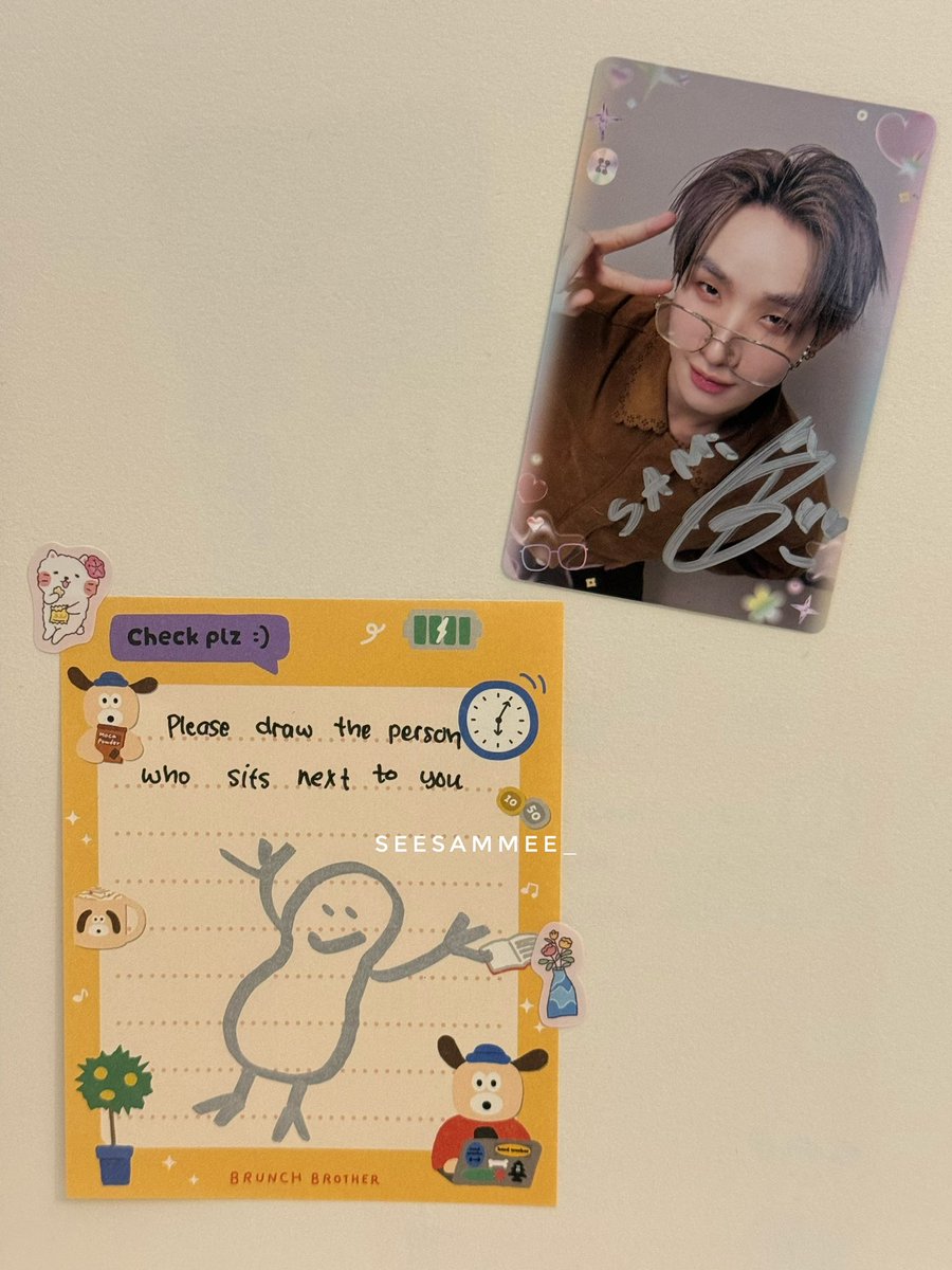 seesammee_'s tweet photo. I asked Hong to draw the person beside him🫣🤭

🥜🥜
#งานมหกรรมนิยายนานาชาติ2026xLYKN
#hongshihoshi https://t.co/pqZktomOwj