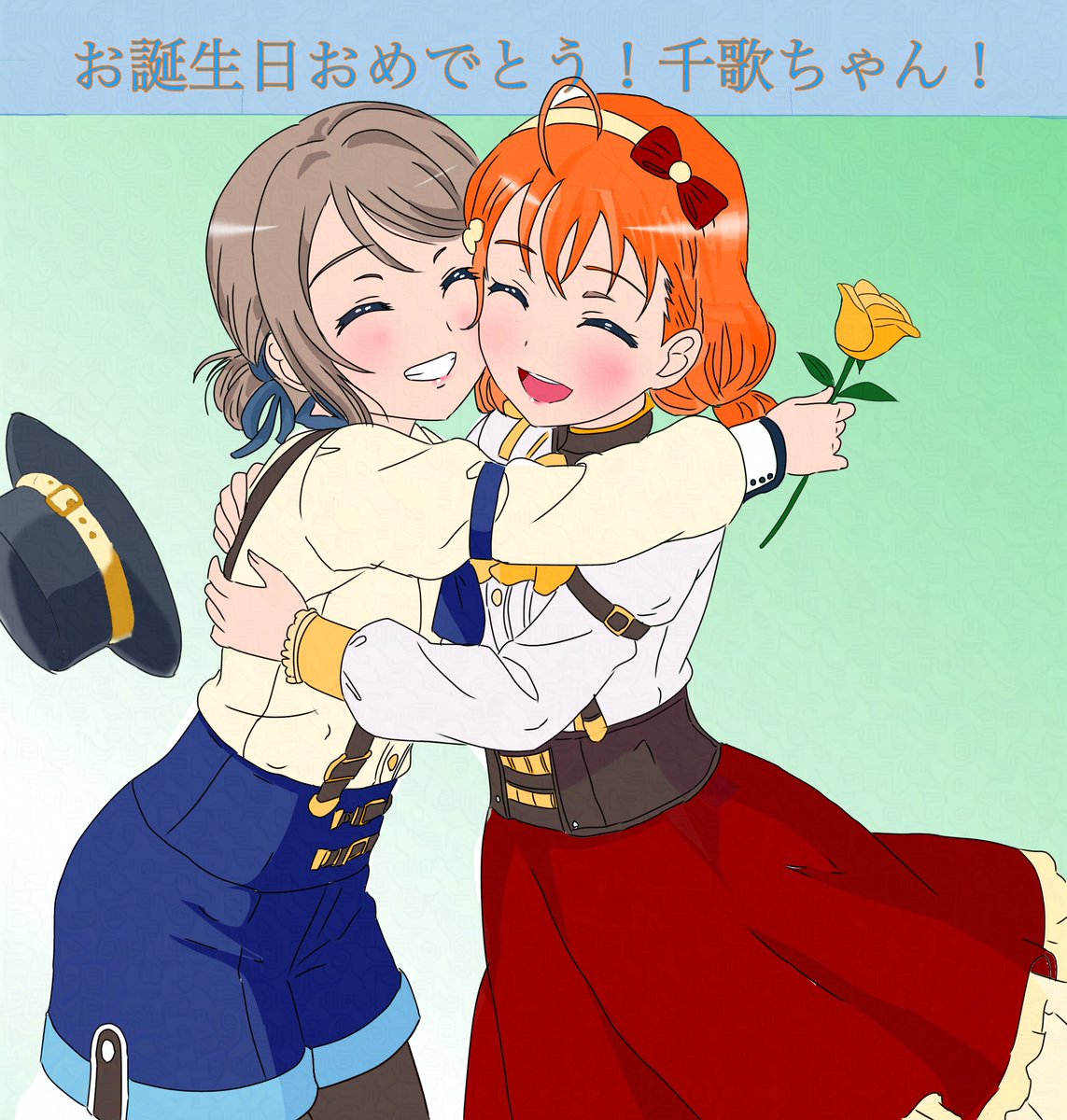 Tomofu9496's tweet photo. 千歌ちゃんお誕生日おめでとう✨🎉
#高海千歌生誕祭2026
#高海千歌誕生祭2026 https://t.co/CdevRK7d27