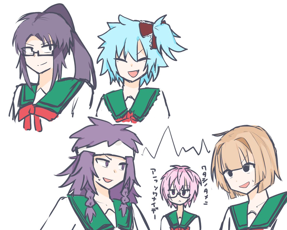 _saikousai_'s tweet photo. 女体化らくがき https://t.co/i3nCiXl1pi