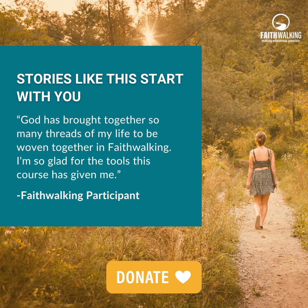 faithwalking_us's tweet photo. Every gift helps make wholeness possible. Whether you give once, give monthly, or leave a legacy through planned giving, your generosity helps transform lives through Faithwalking. 

Give today: https://t.co/PWOn826Zqv https://t.co/BSSqhf9YcG